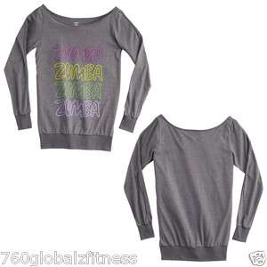 Long sleeved Zumba top   Multiple Colors  