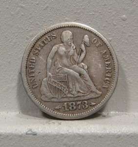 1873 S Seated Liberty Silver Dime *Choice VF/XF*  