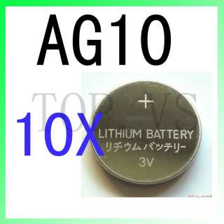 10x Lithium Coin Cell Battery AG10 AG 10 189 389A 390A AG10 D189 G10 