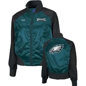 Philadelphia Eagles  Green/Black  Womens Satin Cheerleader Jacket