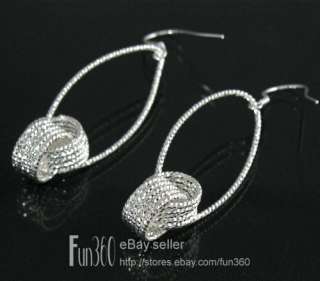 Wholsale, Pair Earrings,Fashion Solid Silver Jewelry 