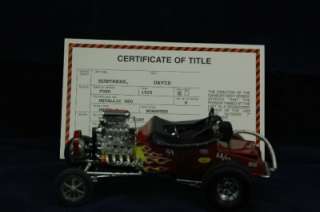 1925 Ford Model T Bucket Roadster Danbury Mint 124 Scale Collectible 