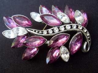 Vintage Starlight Violet Brooch  