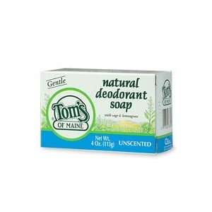  TOMS OF MAINE, Body Bar Deodorant Unscented   4 oz 