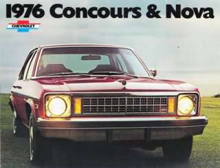 1976 76 Chevy Concours & Nova original brochure MINT  