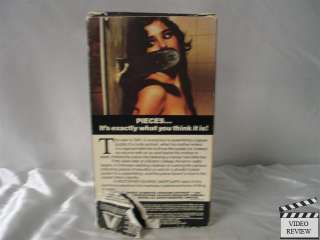 Pieces VHS Christopher George, Paul Smith, Linda Day  