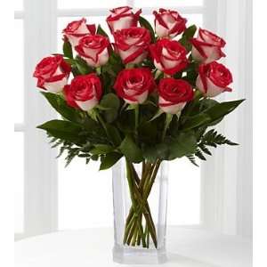 Passion For Fun Rose Flower Bouquet   12 Stems Of 20 Inch Roses   Vase 