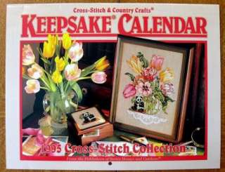 KEEPSAKE Cross Stitch Calendars 1990, 1995 & 2003  