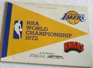   Knicks Los Angeles Lakers NBA Championship Program Finals West  