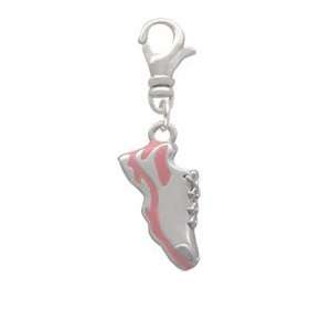  Pink Running Shoe Clip On Charm Arts, Crafts & Sewing
