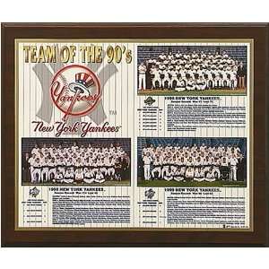   York Yankees Team of the Decade (90s) Healy Plaque