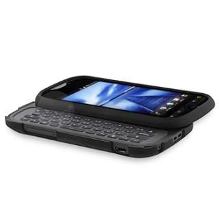 For HTC T Mobile myTouch 4G Slide Black Hard Case Cover+LCD  