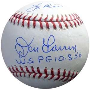 Yogi Berra & Don Larsen Autographed/Hand Signed MLB Baseball WSPG 10 8 