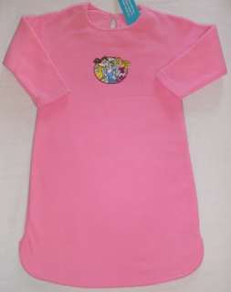DISNEY PRINCESS Girls 3/4 Girls Pink Fleece Nightgown  