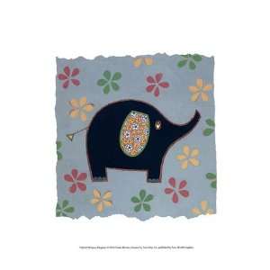  Whimsy Elephant Poster by Helen Rhodes (9.50 x 13.00 