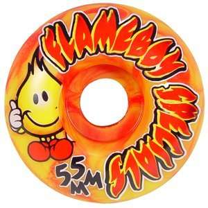  World Industries   Swirl Flameboy, Skateboard Wheels (55mm 