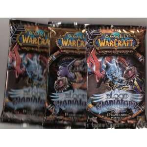 World of Warcraft Blood Gladiator 3 Booster Packs [Toy 