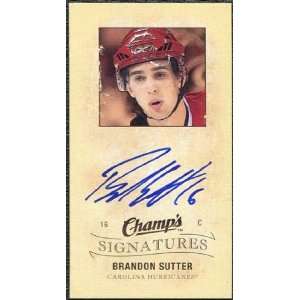  2009/10 Upper Deck Champs Signatures #CSBS Brandon Sutter 