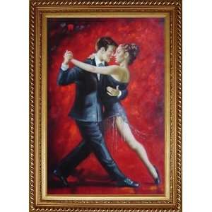  Dancing with Argentine Tango Oil Painting, with Exquisite 