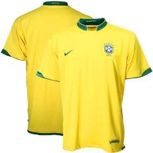  Nike Brazil 2006 World Cup Gold Official Soccer Jersey 