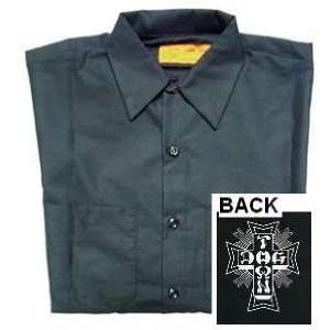  Dog Town S s Workshirt Cross Logo Blk Xxl   VK2SCDO05 