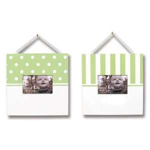    Sage and White Nursery Decorative Pictures Frames Set Baby
