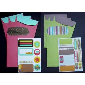  Stationery Envelope Sticker Kit A2 (Kaboom) Arts, Crafts 