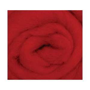 Wool Roving 12 .22 Ounce Red