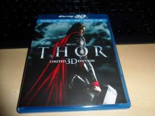 Thor (3D Blu ray, 2011, 1 Disc Set)  