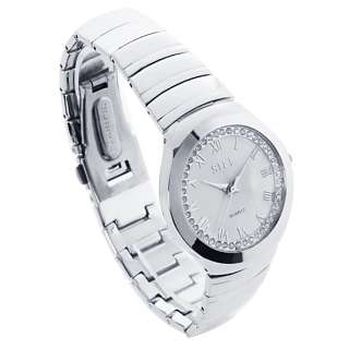 Stainless Steel White Fashion Quartz Mens Wrist Watch  