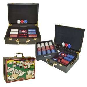    Trademark Poker 500 Chip Poker Set in Wood Case