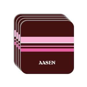 Personal Name Gift   AASEN Set of 4 Mini Mousepad Coasters (pink 