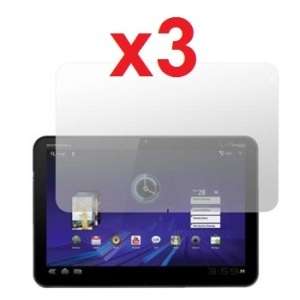 3X CLEAR LCD SCREEN SHIELD PROTECTOR FOR MOTOROLA XOOM  