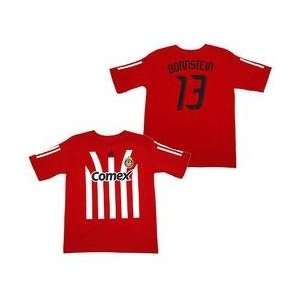   Chivas USA Youth Jonathan Bornstein T Shirt   Red/White YOUTH LARGE