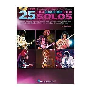  25 Great Classic Rock Guitar Solos Softcover with CD 