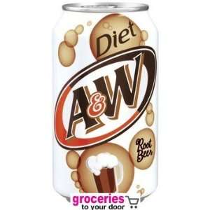 Root Beer Diet, 12 oz Can (Pack of 24)  Grocery 