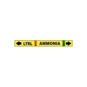 AMMONIA LTRL LIQ LOW   IIAR Self Stick Pipe Markers   IIAR SS OD 1 1/2 