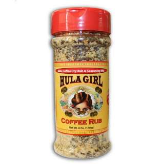 Kona Coffee Dry Rub Hawaiian Hula Girl Seasoning Mix 782358222302 