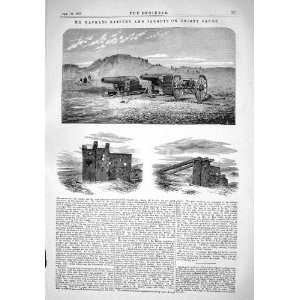  1867 MACKAY BATTERY TARGETS CROSBY SANDS WEAPONS WAR CANON 