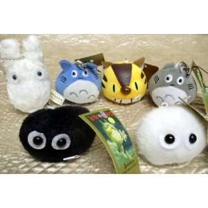   Totoro, Neko Bus (Cat Bus), Chu Totoro, Chibi Totoro, and Soot Spirits