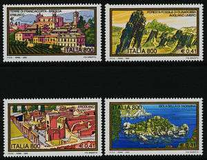 Italy 2343 6 MNH Tourism, Architecture, Nature  