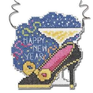  Janlynn Holiday Wizzers Happy New Year Counted X Stitch 