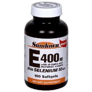  Sundown Vitamin E with Di Alpha and Natural D Alpha, 400 