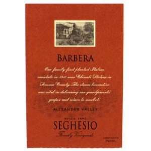  2009 Seghesio Barbera 750ml Grocery & Gourmet Food