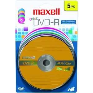  16x Color Write Once DVD R   5/Pack Electronics