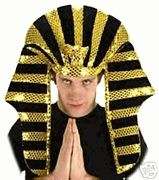 Huge Egyptian Pharoah KING TUT HAT costume cobra Shiny  