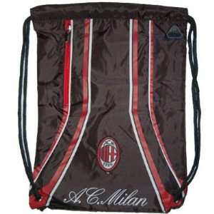  AC Milan Cinch Bag   Serie A League Soccer Futbol   Black 