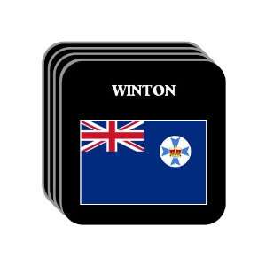 Queensland   WINTON Set of 4 Mini Mousepad Coasters