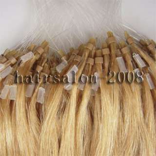 18 REMY micro ring/loop human hair Extensions 100s#27  