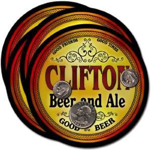  Clifton , NJ Beer & Ale Coasters   4pk 